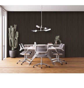 Elegantes paneles de pared acanalados de MDF de 18 mm con acabado premium para arquitectura interior moderna y soluciones decorativas para la pared. - Product Image 4