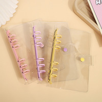 Reliures à anneaux transparentes, couvertures de classeurs à feuilles mobiles, classeur transparent en PVC souple, promotion, toutes les couleurs