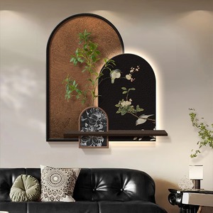 لوحة زخرفية حديثة إبداعية زهر البرقوق أدى ضوء جدارية فاخرة ممتازة ممر جدار الفن - Product Image 3