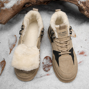 Automne et hiver tendance hommes léger haut velours bottes de travail nouveaux coureurs de mode avec semelles épaisses - Product Image 4