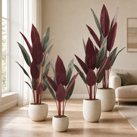 Plante artificielle Strelitzia (Oiseau de paradis) sur mesure, fabricant OEM/ODM, verdure artificielle pour commandes en gros et exportation
