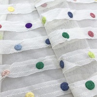 Tissu en maille florale respirant, soluble dans l'eau, 100% coton, dentelle pour robe brodée ou hawaïenne, tissu en coton pour broderie