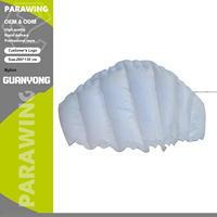 GY PW01 Parawing Foil 280x130cm Ensemble complet d'aile en carbone avec poignée en nylon blanc gonflable pour Wingfoil Downwind SUP Logo personnalisé Unisexe