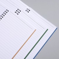 Vente en gros de logo personnalisé A5 cahier de devoirs à spirale 32k épaissie pour bureau d'affaires