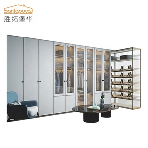 Stile nordico di lusso <span class=keywords><strong>armadio</strong></span> disegni <span class=keywords><strong>armadio</strong></span> in legno Su Misura di disegno semplice <span class=keywords><strong>armadio</strong></span> bianco stile per la <span class=keywords><strong>camera</strong></span> da letto - Product Image 2