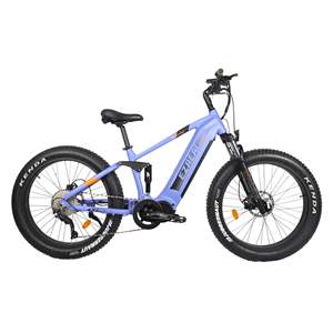 <span class=keywords><strong>Bicicleta</strong></span> eléctrica con suspensión completa de 26 pulgadas 1000W BAFANG Mid Drive 20Ah batería de litio Fat Tire EMTB 48V Shimano <span class=keywords><strong>desviador</strong></span> de acero - Product Image 3