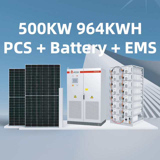 Bluesun New Arrival 8000 Times Cycles 100kw 200kw 500kw 1mw Solar Hybrid System PCS Lithium Battery Pack for Industrial Factory