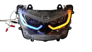NMAX 155 125 2020 <span class=keywords><strong>2021</strong></span> phare LED de moto avec lampe de signalisation design personnalisé yeux paresseux phare avant pour YAMAHA accessoires - Product Image 2