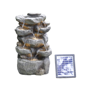 Fontaine extérieure solaire à LED en cascade - Product Image 1