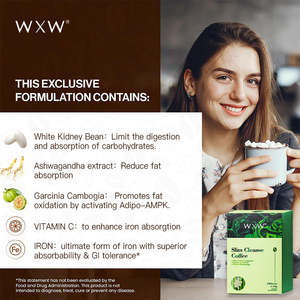 Poudre de café de perte de poids sans sucre personnalisée OEM poudre de café de gestion du poids à faible teneur en calories - Product Image 5