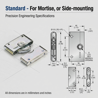 FS6476 R2 pour panneau sandwich Pu, connecteur de mur Squick, loquet à tirage hexagonal dissimulé / serrure à coffre