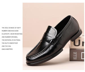 <span class=keywords><strong>Anax</strong></span> formale 38-44 a due strati in pelle bovina EVA in gomma abito nero senza leasing moda da uomo formale da sposa scarpe in pelle da uomo - Product Image 6