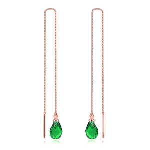 <span class=keywords><strong>LAMOON</strong></span> แฟชั่นอินเทรนด์โรสโกลด์สีเงินหลายสีคริสตัลหยดน้ำต่างหูโซ่ยาวผู้หญิงปาร์ตี้วันครบรอบ KC158-M - Product Image 6