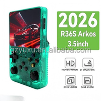 Console de jeu portable rétro YUXU R36S, écran IPS 3,5 pouces, plus de 15000 jeux intégrés, système Linux, batterie 3500 mAh, Wi-Fi