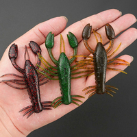 WEIHE Leurre souple flottant multi-jambes en TPR, 6 couleurs, 8 cm, 8,7 g, imitation crevettes et écrevisses, pour achigan, crappie et truite