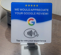 Plaque NFC multilingue en PVC, puce NTAG21 5, détection intelligente, étanche, lecture instantanée, affichage sur écran