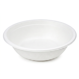 Tazón de Bagazo Canejoy Ecológico, Compostable, Desechable, Apto para Microondas y Congelador, Resistente al Calor, de Alta Resistencia, 360ml 12 Oz, para Fiestas - Product Image 1