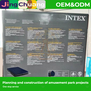 Lit gonflable double floqué bleu foncé 64765 des États-Unis, ensemble de lit gonflable floqué, vente en gros - Product Image 4