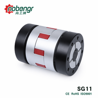 Acoplamiento de mandíbula ligero de disco retráctil con buje de aluminio, TPU rojo, sin holgura, de alta velocidad, con bloqueo sin llave para servomotor, router CNC y motor paso a paso