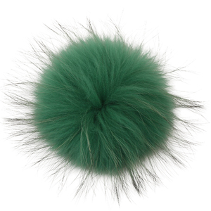 Pompones de piel peluda DIY con <span class=keywords><strong>Pin</strong></span>, pompón de piel Natural de mapache, accesorios para esquí al aire libre para sombreros, bolsos, zapatos, bufandas, Bola de Pelo - Product Image 1