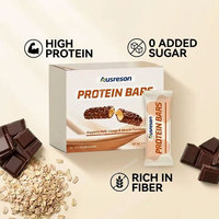 Ausreson – Barres protéinées en gros, à base de lactosérum pur, riches en protéines, pour l'énergie alimentaire et la nutrition sportive, OEM, marque privée, Halal, végétaliennes, supplément protéiné