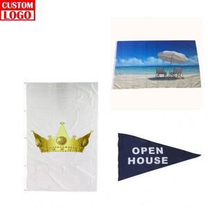 Drapeau décoratif de festival, bannière de plage personnalisée imprimée pour salon professionnel, exposition, stand publicitaire avec impression sur mesure - Product Image 1