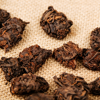 Thé Pu'er Lao Cha Tou Premium vieilli 6 ans, pépites de thé Shu Pu Erh naturelles rares pour la vente en gros et la personnalisation