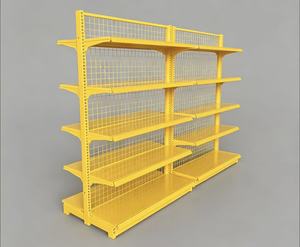 Étagère de présentation de supermarché à double face légère et perforée, étagères multifonctionnelles en acier durable - Product Image 1