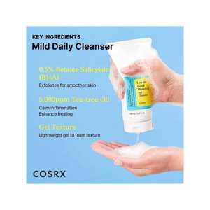 Nettoyant gel COSRX Low Ph Good Morning 150 ml pour peaux sensibles avec nettoyant moussant hydratant aux acides aminés - Product Image 4