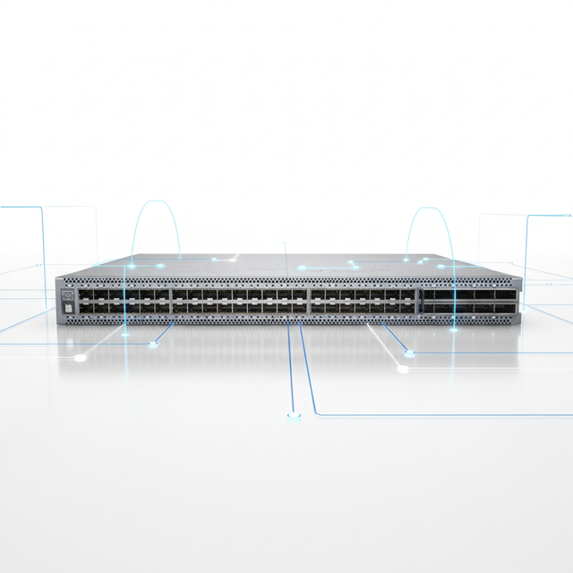 Ethernet Switch 100GbE Layer 3 Intel Broadwell-DE, 4-core, 2.2GHz 16GB DDR4, 100GB SSD QFX5210-64C-AFO2