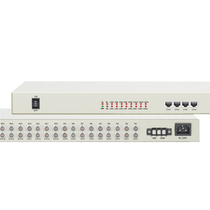 Ricetrasmettitore Ottico PDH 16E1 16*2M + <span class=keywords><strong>400M</strong></span> Porte LAN Condivise Interfaccia SM SF FC 100km Montaggio a Rack Doppia Alimentazione 1 Coppia - Product Image 4