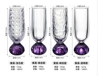 Verre Highball Rétro Texturé avec Base Sphérique, Verre à Cocktail Haut à Motif Gaufré et Base Lourde pour Bar à Domicile et Fêtes