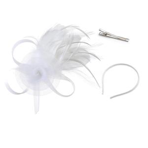 Haute Qualité Nouveau Cheveux Cerceau Maille Plume Casque Vintage Accessoires Performance Cheveux Ornement Festival Chapeau pour Femmes - Product Image 5