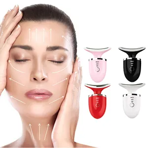 Micro-courant de massage de levage du visage, vente en gros, vibration EMS masseur de levage du cou