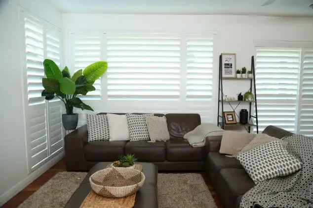 Z frame or L frame PVC window plantation shutters