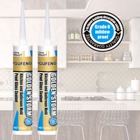 Adhésifs neutres 100% silicone pour la cuisine, la salle de bain et la construction - Anti-moisissures, imperméables, blancs, transparents
