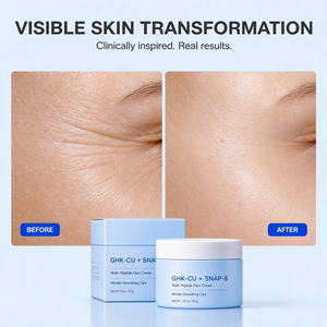 Crème pour le visage GHK CU SNAP 8 Multi Peptide, Tripeptide de cuivre, 1 Butylène Glycol, Glycérine, hydratante, lissante pour la peau - Product Image 5