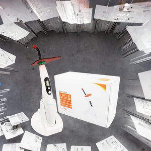 Lampe de photopolymérisation dentaire sans fil réglable 1200-1500 Mw/Cm LED certifiée CE - Product Image 3