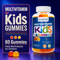OEM ODM Kinder Multivitamine Gummies Natuurlijke Fruit Smaak Dagelijkse Vitamine Gummy Candy voor Kinderen