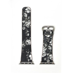 Correa de patrón Floral para iWatch, banda de cuero estampado para <span class=keywords><strong>Apple</strong></span> <span class=keywords><strong>Watch</strong></span> series 7/6/5/4, 44mm, 38mm, 42mm - Product Image 5