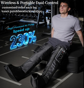 Professional Home Foot Calf Massager Full Leg Recovery Air Compression <strong>Boots</strong> with <strong>Heat</strong> and Wireless Remote Control - Product Image 2
