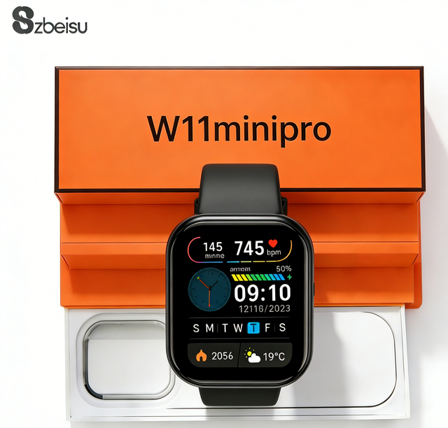2025 NEW Series 11 Microwear Smartwatch W11 Mini Pro AMOLED Square Display Touch Screen IP68 Wireless Charging 2.07inch