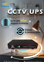 Fanshine Produk Baru 60W CCTV UPS dengan 5v Usb Dua Port 12v Dc Catu Daya untuk 4 Kamera Waktu Kerja 5 Jam