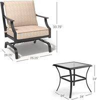 Ensemble de canapés de patio en aluminium au design moderne Sofa d'extérieur en aluminium Ensemble de canapés d'extérieur pour jardin terrasse balcon