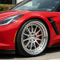 Jantes Bku 2 pièces forgées 5x120.65 pour Corvette C8 ZR1 C7 C6 Z06 C5, personnalisées, 19, 20, 21 pouces, à déport profond, en alliage d'aluminium 6061-T6