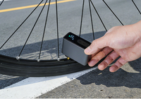 NEWO BL08-B Mini pompe à air en alliage d'aluminium avec manomètre pour cyclistes de route et de montagne Gonflage rapide