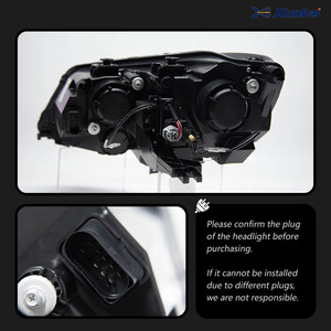Conjunto de faros delanteros bi-xenón con proyector dual para VW <span class=keywords><strong>Sharan</strong></span> 7N 2014, luz LED de señal de giro, DRL, Canbus, Plug and Play, piezas de automóvil - Product Image 5