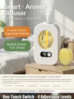 Diffuseur de parfum intelligent rechargeable à commande tactile avec écran numérique, capteur automatique, en plastique écologique personnalisé