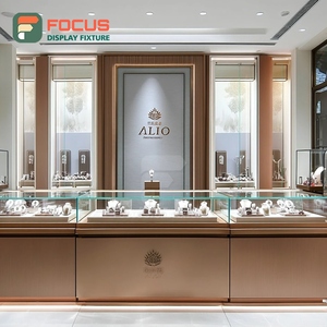 Custom Shopping Mall Jewelry Store Furniture Polished Surface Commercial Store Showcase Cabinet - Product Image 5