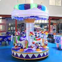 Manège pour 6 joueurs FULL FUN, machine de jeu d'arcade pour enfants, support anglais, métal et acrylique